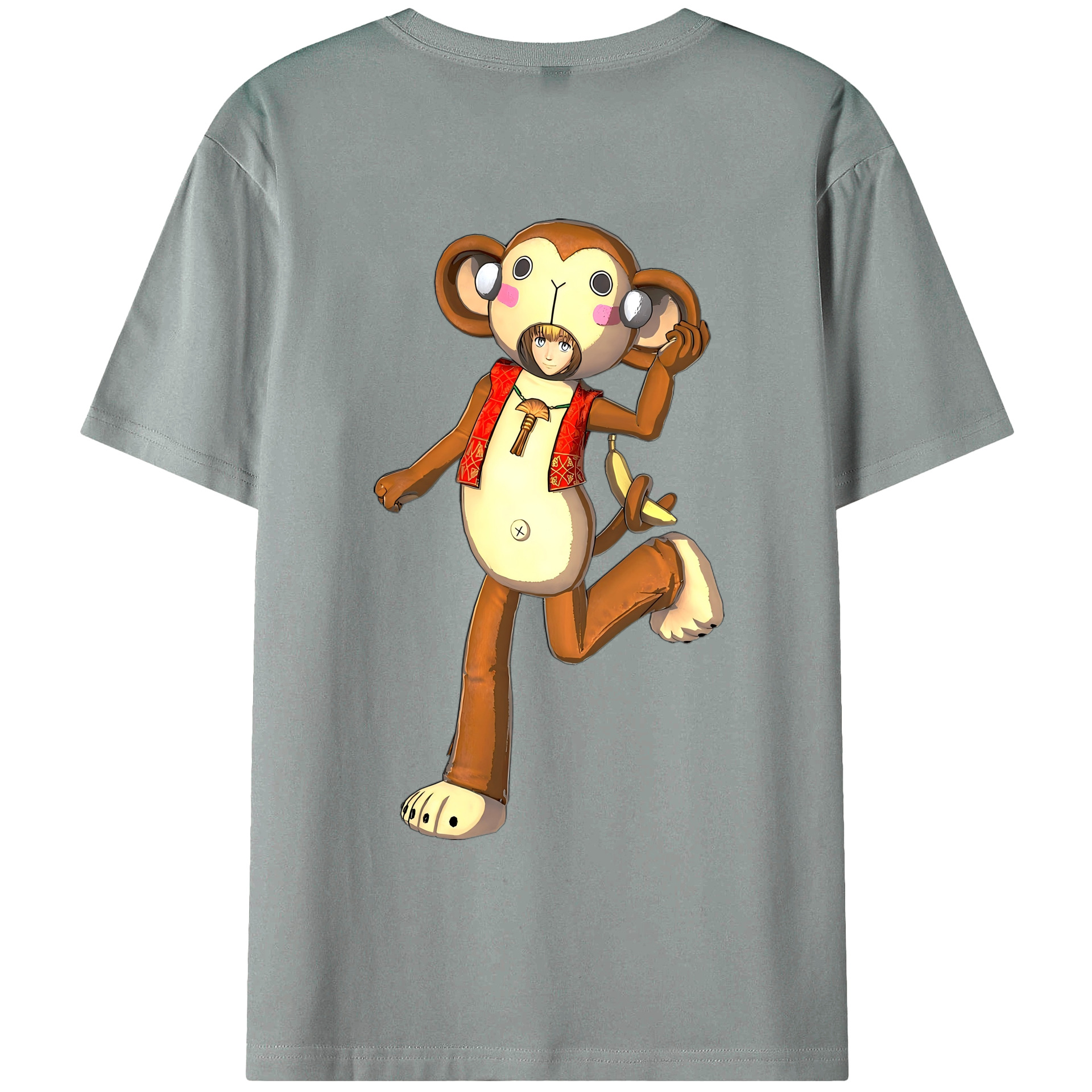 （画像用） 進撃の巨人 アルミン·アルレルト Attack on Titan Armin Arlert 綿100％ メンズ半袖Tシャツ（バックプリント） 通気性